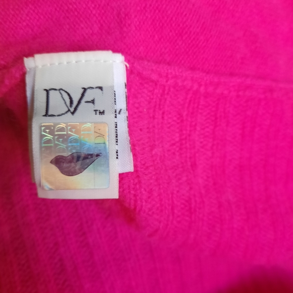 Pure Cashmere Diane vonFurstenberg Pink Sweater - Picture 6 of 12